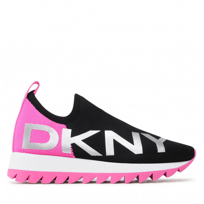 Zapatilla DKNY azer-slip on runne negro rosa
